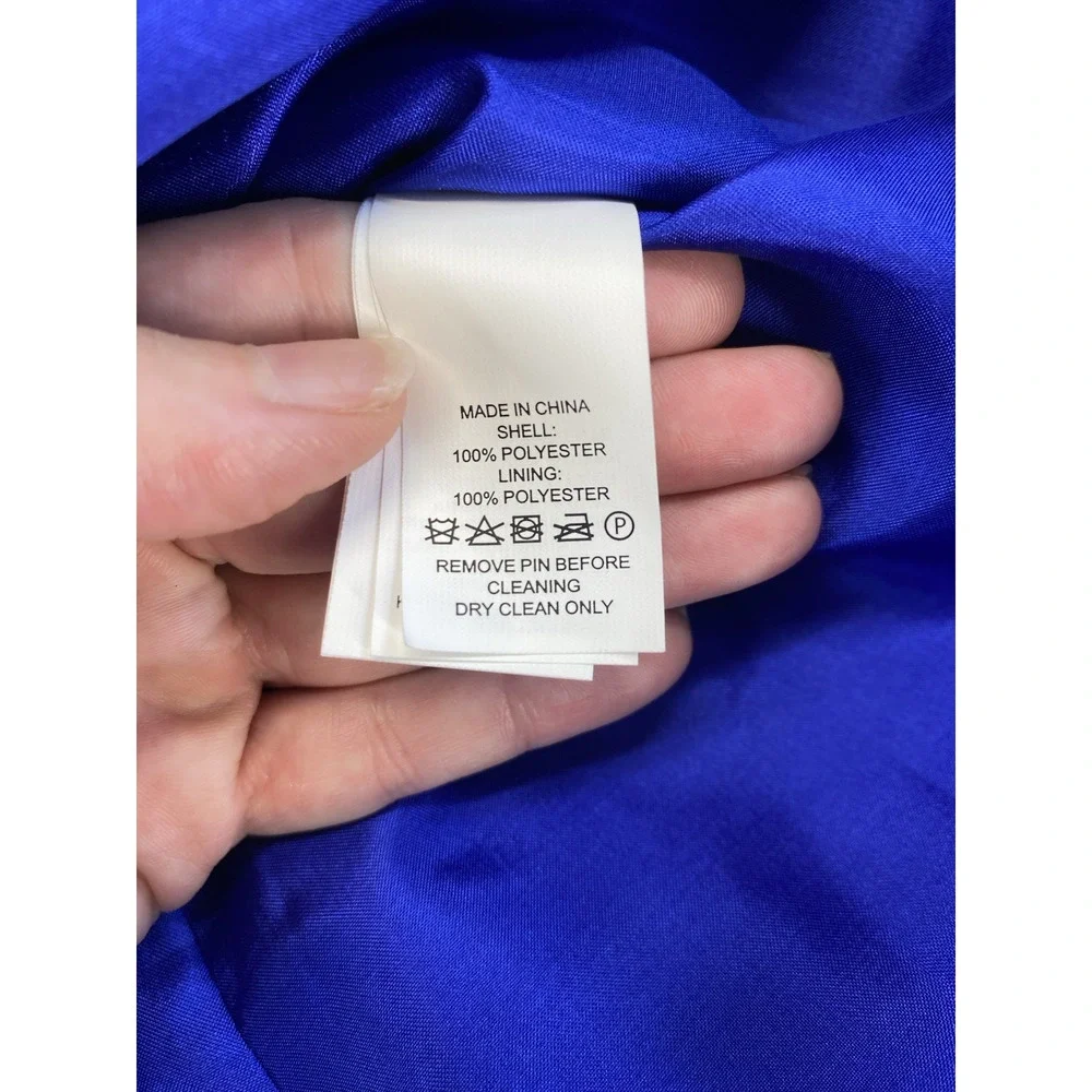 Kate Spade Dress Womens 6 Cobalt Blue Structured Sleeveless Designer Fit & Flare